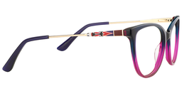 Aggy Cateye Purple Glasses4