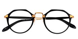 Aldrich Round Black Glasses1