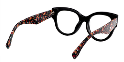 Simone Round Black Eyeglasses5