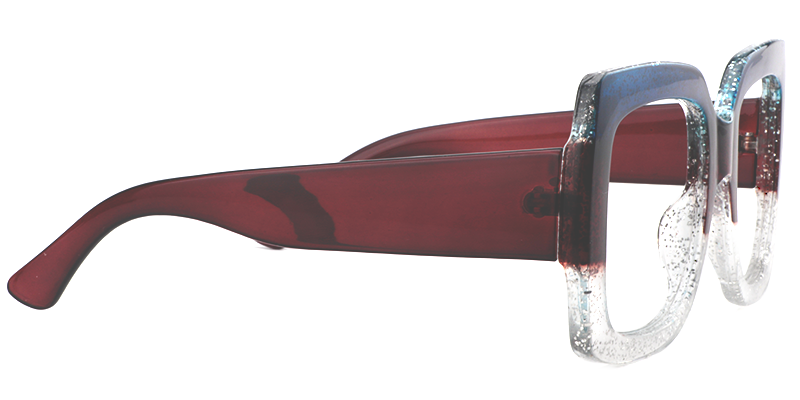 Rectangle Blue Glasses | Zeelool Eyeglass Frames Online4