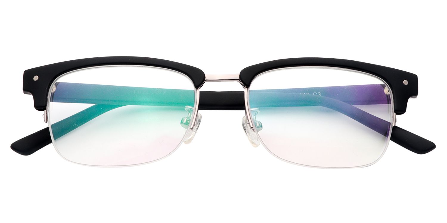 Rectangle Black Glasses | Zeelool Glasses1