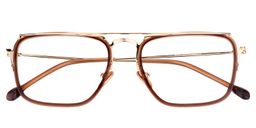 Alva Aviator Brown Glasses1