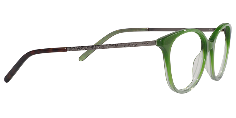 Oval Green Glasses| Zeelool Eyeglasses4