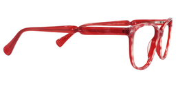 Deanna Oval Red Glasses4