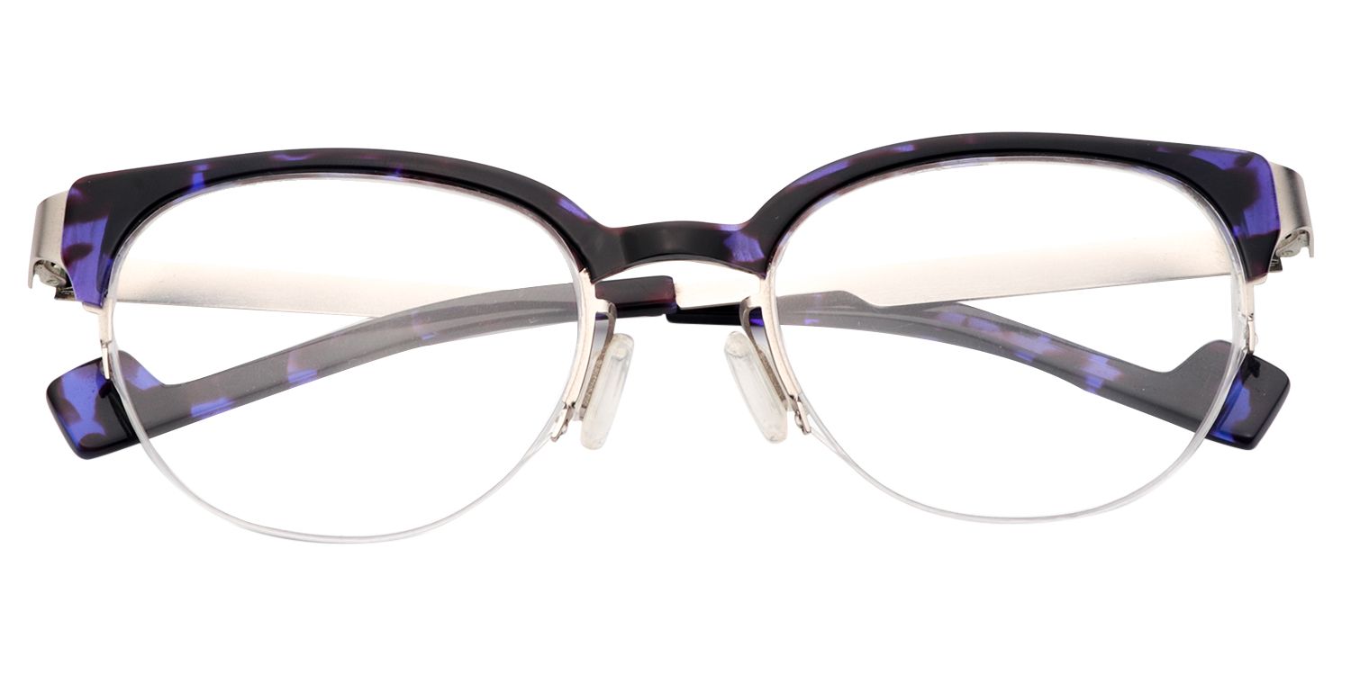 Square Purple Tortoise Glasses | Zeelool Glasses1