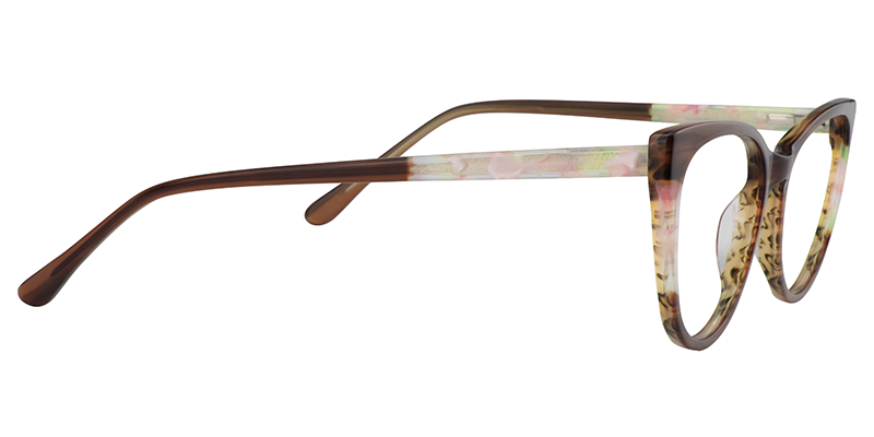 Oval Brown Glasses | Zeelool Eyeglass Frames4