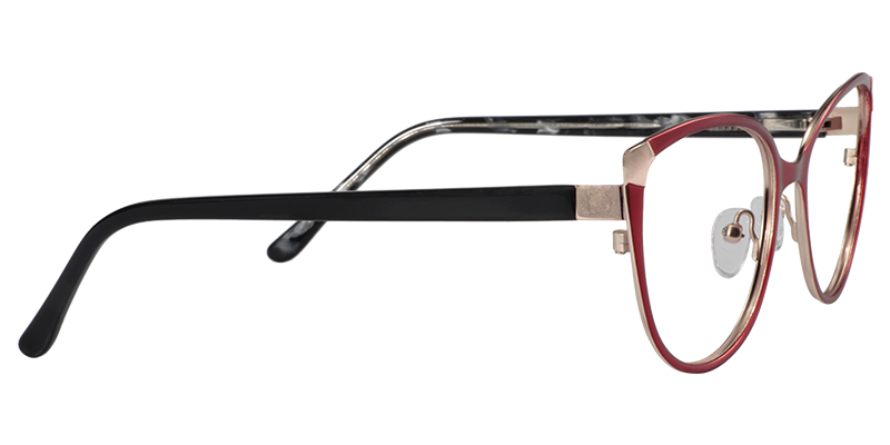 Round Red Glasses | Zeelool Eyeglasses4