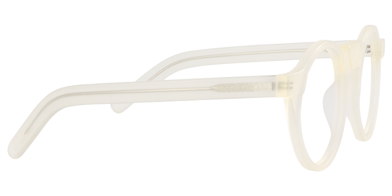 Round Ivory Glasses | Zeelool Eyewear4