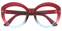 Camilla Cateye Red Glasses1