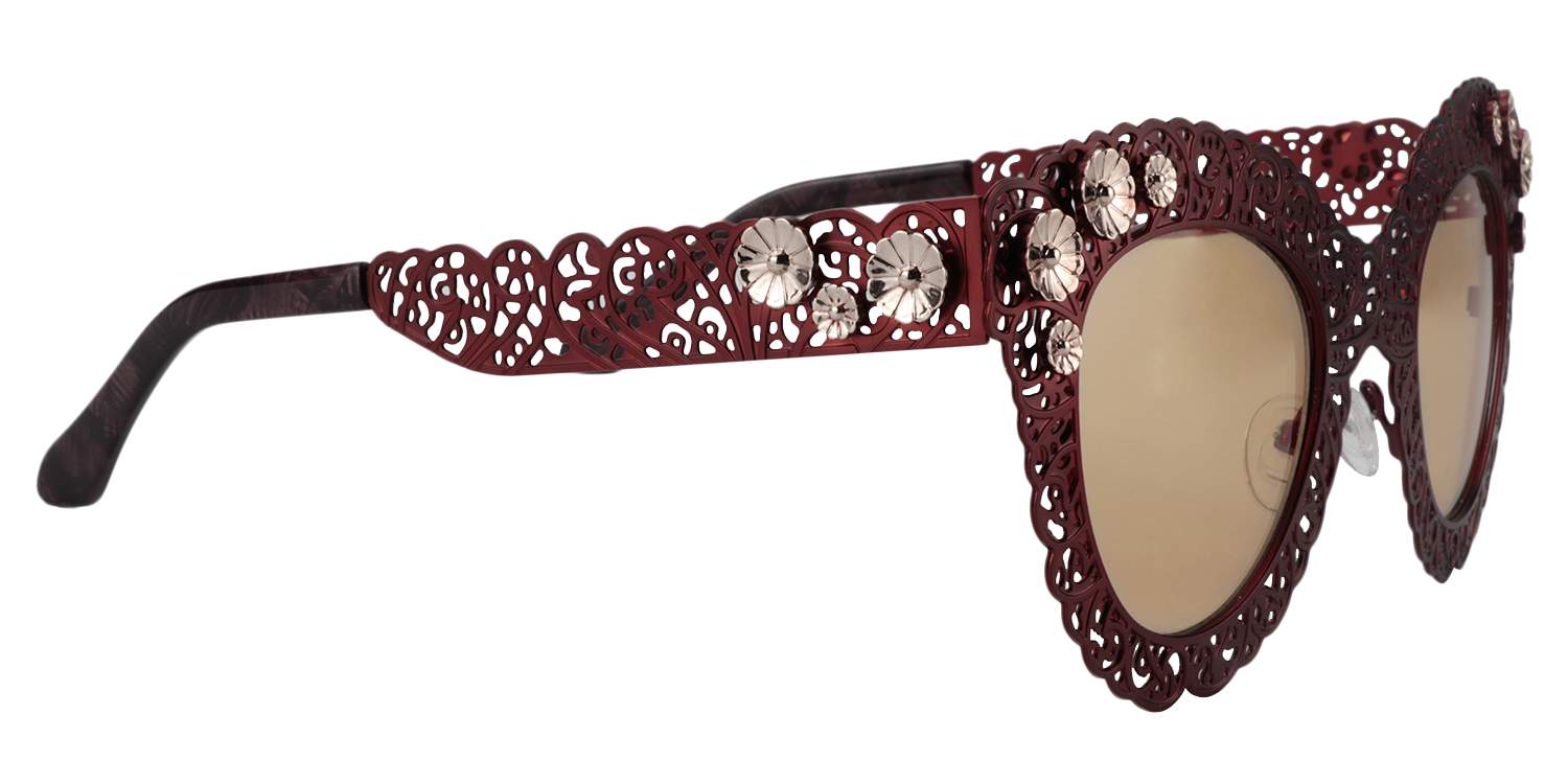 Cat-eye Red Sunglasses | Zeelool Sunglasses4