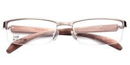 Yvonne Rectangle Rose Gold Glasses1