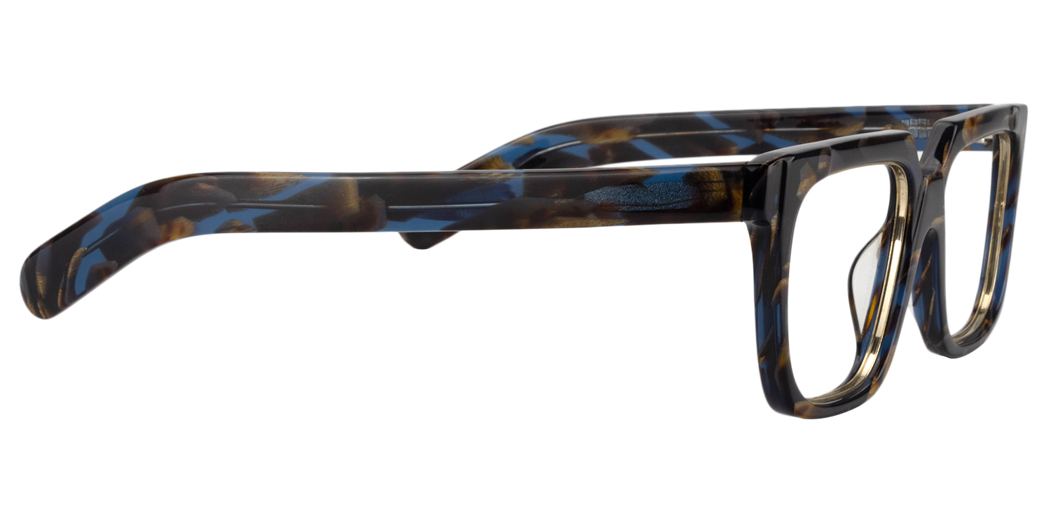 Square Dark Brown Glasses | Zeelool Glasses4