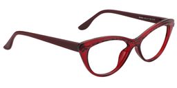 Tina Cat Eye Red Glasses3