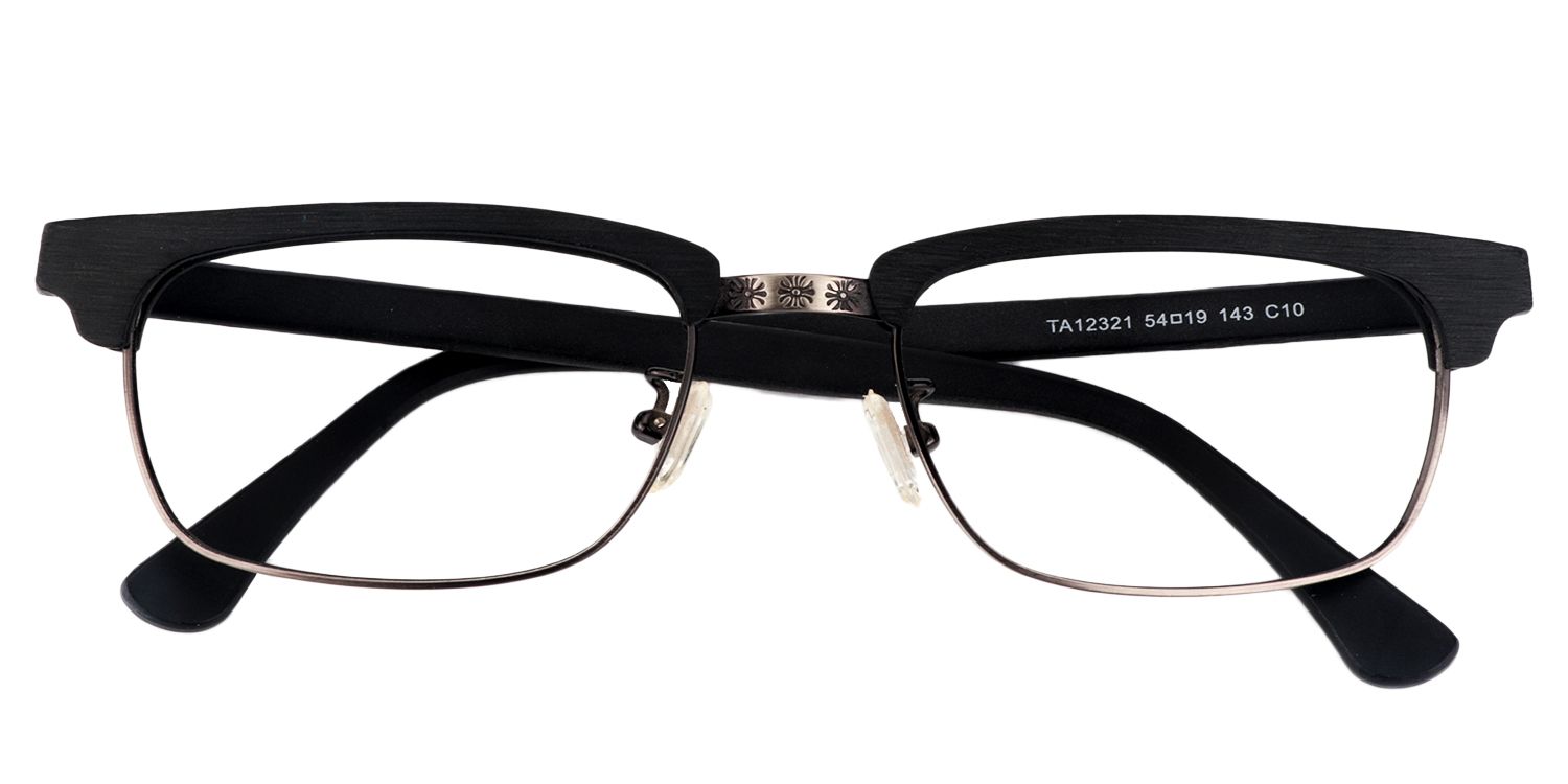 Browline Black Glasses | Zeelool Glasses1