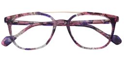Tyra Aviator Pink Floral Glasses 1