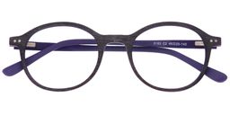 Vanessa Round Purple Glasses 1