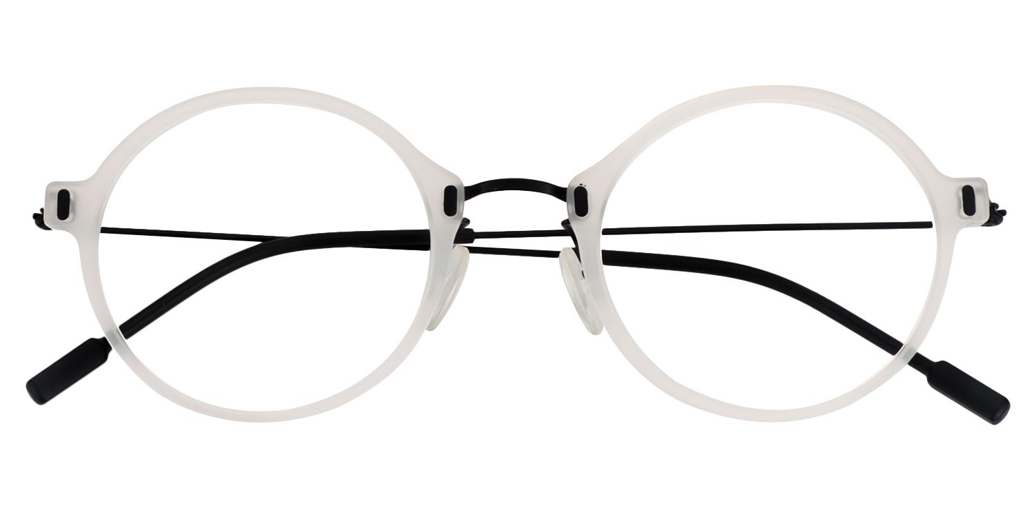 Round White Glasses | Zeelool Glasses1