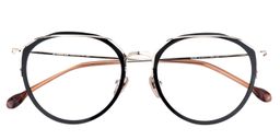 Bennett Round Black Glasses1