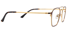 Amina Aviator Brown Titanium Glasses5