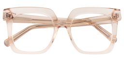 Emily Square Beige Glasses1