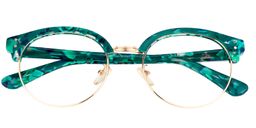 Lillian Round Green Glasses1