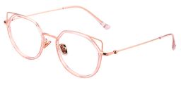 Mary Cute Cat Eye Pink Glasses2
