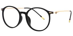 Eileen Round Black Glasses2