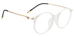 Eileen Round Clear Glasses4