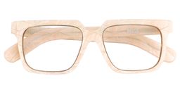 Julie Square Beige Glasses1