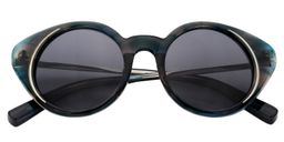 Gary Round Blue Sunglasses1