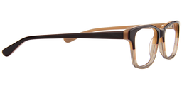 Alex Rectangle Brown Glasses5