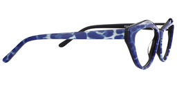 Xaviera Geometric Blue Glasses2