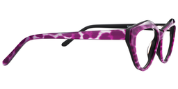 Xaviera Geometric Purple Glasses4