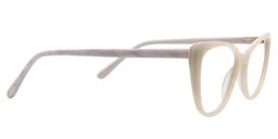 Sakura Cat eye White Glasses4