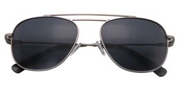 Zachary Aviator Gray Sunglasses1