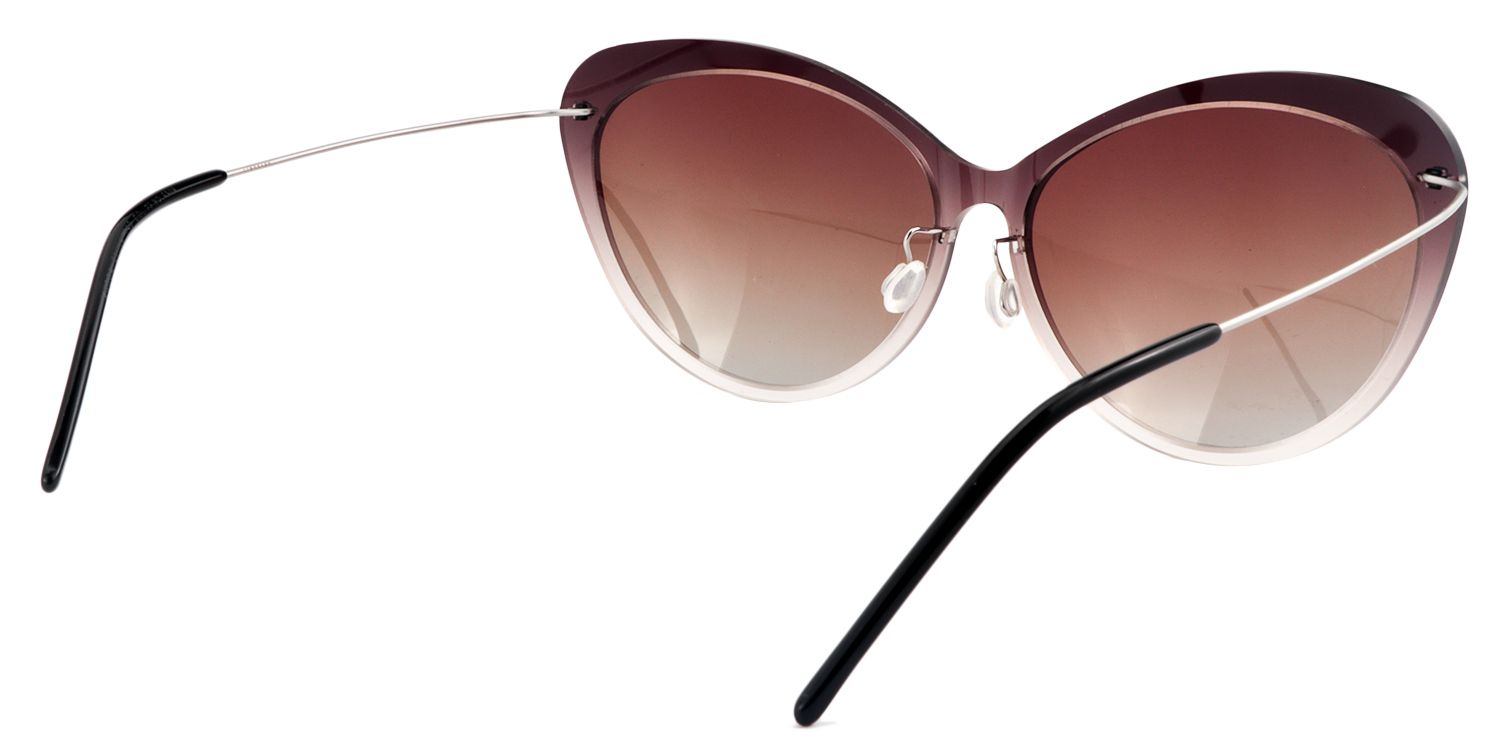 Cat-eye Light-Purple Sunglasses | Zeelool Sunglasses5