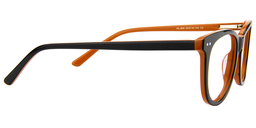 Laura Rectangle Black Glasses5