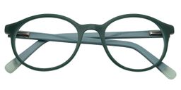 Aladin Round Dark Green Glasses1
