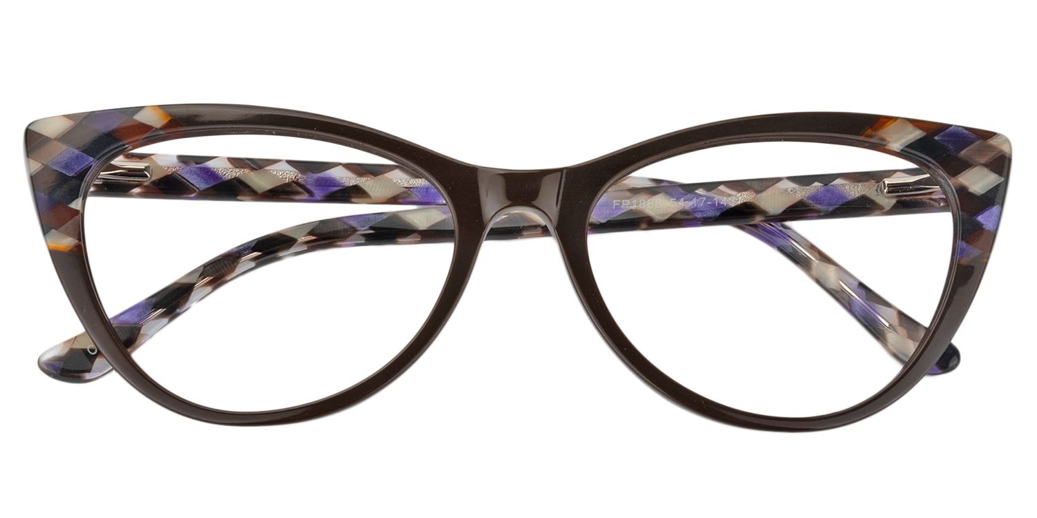 Cateye Brown Glasses | Zeelool Glasses1