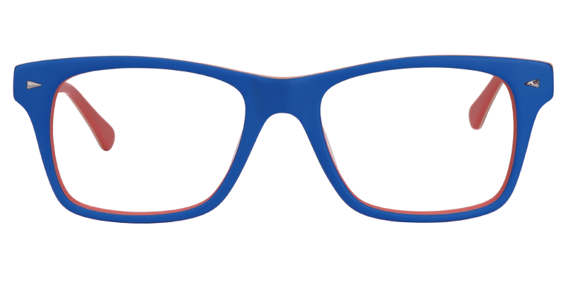 Rectangle Blue Glasses0