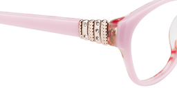 Anita Rectangle Pink Glasses5