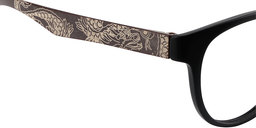 Wesley Round Black Glasses5