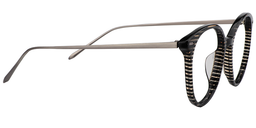 Jocelyn Round Black Glasses4