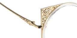 Virginia Round Gold Eyeglasses5