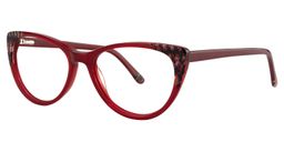 Tamara Cat Eye Dark Red Glasses3