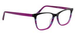 Lauren Rectangle Purple Glasses3