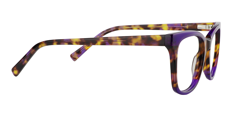 Rectangle Purple Glasses | Zeelool Eyewear4
