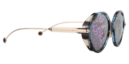 Hamilton Round Blue Tortoise Sunglasses4