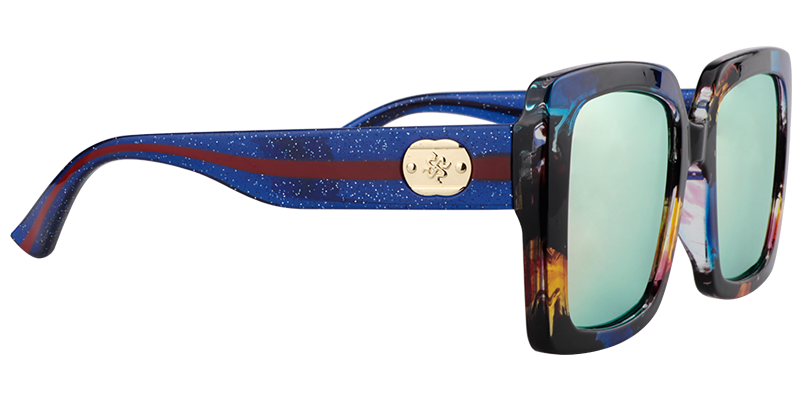 Square Blue Tortoise Sunglasses | Zeelool Sunglasses4