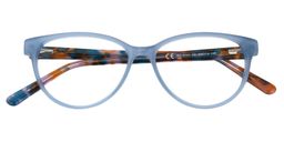 Agrippina Oval Light Blue Glasses1